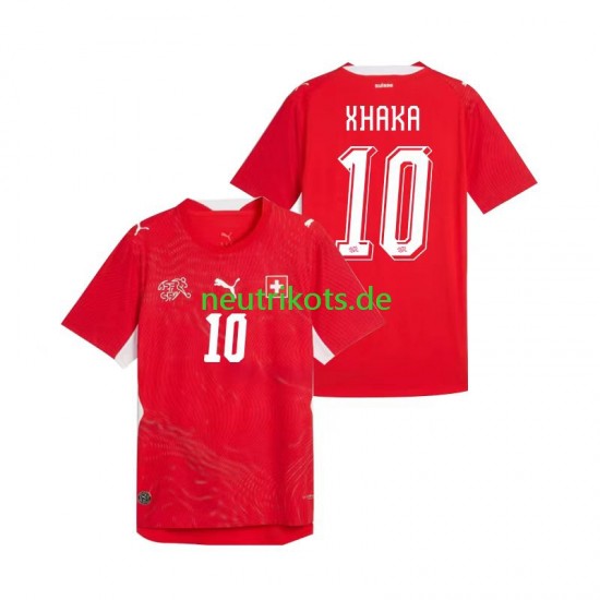 Fußballtrikot Schweiz Granit Xhaka 10 Herren Heim World Cup 2026 Kurzarm