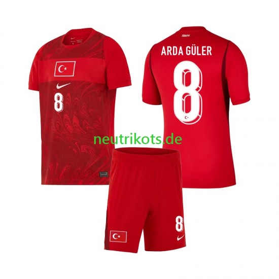 Fußballtrikot Türkei Arda Guler 8 Kinder Heim World Cup 2026 Kurzarm