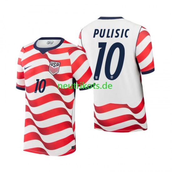 Fußballtrikot USA Christian Pulisic 10 Herren Heim World Cup 2026 Kurzarm