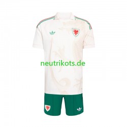 Fußballtrikot Wales Kinder Auswärts World Cup 2026 Kurzarm