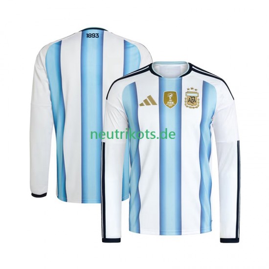 Fußballtrikot Argentinien Herren Heim World Cup 2026 Langarm