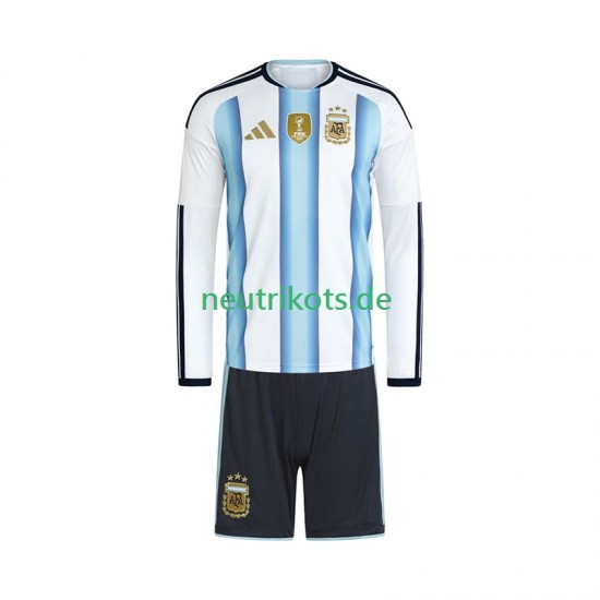 Fußballtrikot Argentinien Kinder Heim World Cup 2026 Langarm
