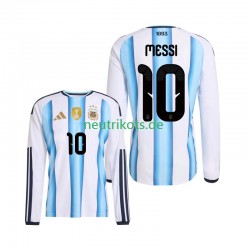Fußballtrikot Argentinien Lionel Messi 10 Herren Heim World Cup 2026 Langarm