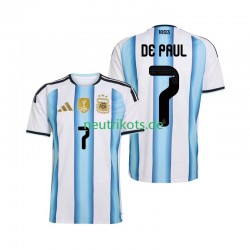 Fußballtrikot Argentinien Rodrigo De Paul 7 Herren Heim World Cup 2026 Kurzarm