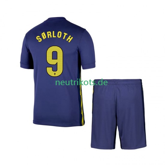 Fußballtrikot Atlético Madrid Alexander Sorloth 9 Kinder Auswärts 2025-2026 Kurzarm