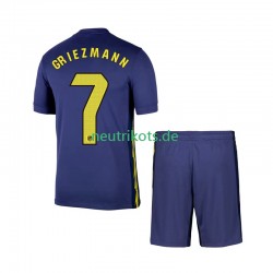 Fußballtrikot Atlético Madrid Antoine Griezmann 7 Kinder Auswärts 2025-2026 Kurzarm
