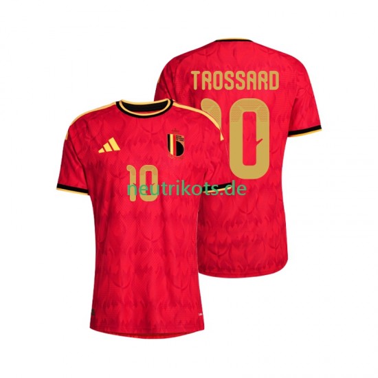 Fußballtrikot Belgien Leandro Trossard 10 Herren Heim World Cup 2026 Kurzarm
