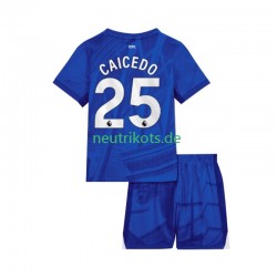 Fußballtrikot Chelsea Moises Caicedo 25 Kinder Heim 2025-2026 Kurzarm