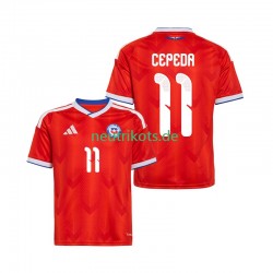Fußballtrikot Chile Lucas Cepeda 11 Herren Heim 2026 Kurzarm