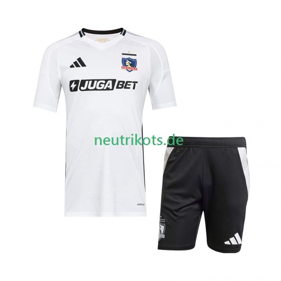 Fußballtrikot Colo-Colo Kinder Heim 2025-2026 Kurzarm