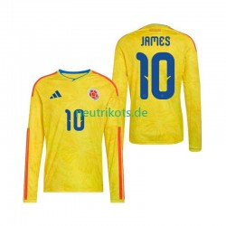Fußballtrikot Kolumbien James Rodriguez 10 Herren Heim World Cup 2026 Langarm