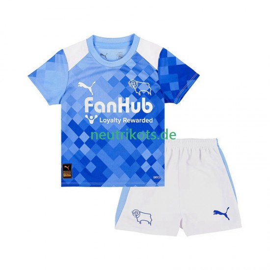 Fußballtrikot Derby County Kinder Ausweich 2025-2026 Kurzarm