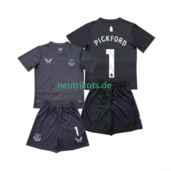 Fußballtrikot Everton FC Pickford 1 Torwart Kinder Auswärts 2025-2026 Kurzarm