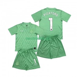 Fußballtrikot Everton FC Pickford 1 Torwart Kinder Heim 2025-2026 Kurzarm
