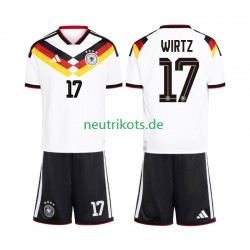Fußballtrikot Deutschland Florian Wirtz 17 Kinder Heim World Cup 2026 Kurzarm
