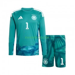 Fußballtrikot Deutschland Manuel Neuer 1 Torwart Kinder Heim World Cup 2026 Langarm
