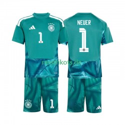 Fußballtrikot Deutschland Manuel Neuer 1 Torwart Kinder Heim World Cup 2026 Kurzarm
