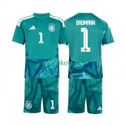 Fußballtrikot Deutschland Oliver Baumann 1 Torwart Kinder Heim World Cup 2026 Kurzarm