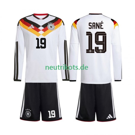 Fußballtrikot Deutschland Leroy Sane 19 Kinder Heim World Cup 2026 Langarm