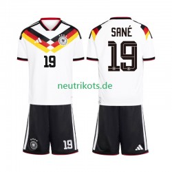 Fußballtrikot Deutschland Leroy Sane 19 Kinder Heim World Cup 2026 Kurzarm