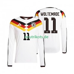 Fußballtrikot Deutschland Woltemade 11 Herren Heim World Cup 2026 Langarm