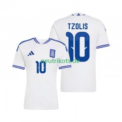 Fußballtrikot Griechenland Christos Tzolis 10 Herren Heim 2026 Kurzarm