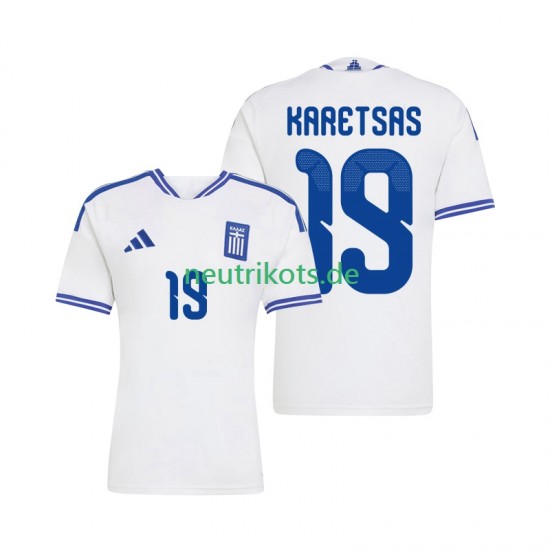 Fußballtrikot Griechenland Konstantinos Karetsas 19 Herren Heim 2026 Kurzarm