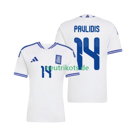Fußballtrikot Griechenland Vangelis Pavlidis 14 Herren Heim 2026 Kurzarm