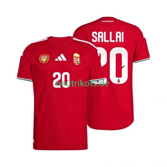 Fußballtrikot Ungarn Sallai 20 Herren Heim World Cup 2026 Kurzarm