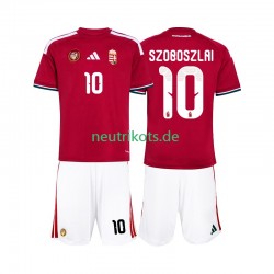 Fußballtrikot Ungarn Szoboszlai 10 Kinder Heim World Cup 2026 Kurzarm