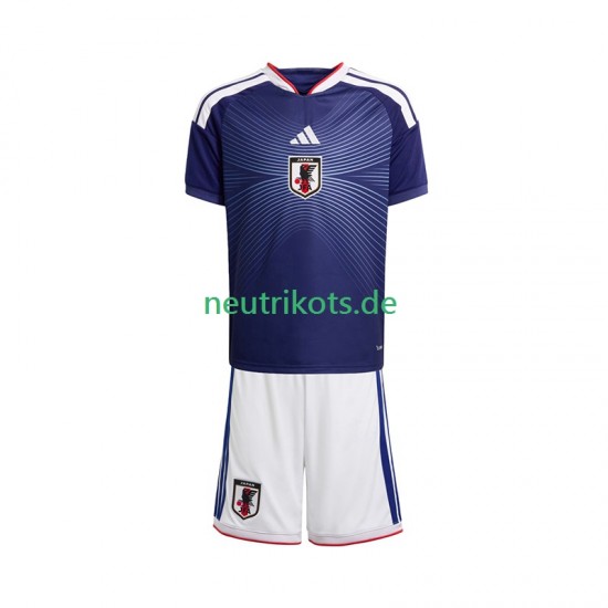 Fußballtrikot Japan Kinder Heim World Cup 2026 Kurzarm