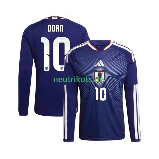 Fußballtrikot Japan Ritsu Doan 10 Herren Heim World Cup 2026 Langarm