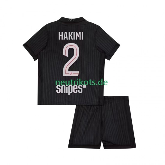 Fußballtrikot Paris Saint-Germain Achraf Hakimi 2 Kinder Viertes 2025-2026 Kurzarm
