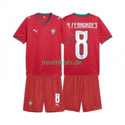 Fußballtrikot Portugal Bruno Fernandes 8 Kinder Heim World Cup 2026 Kurzarm