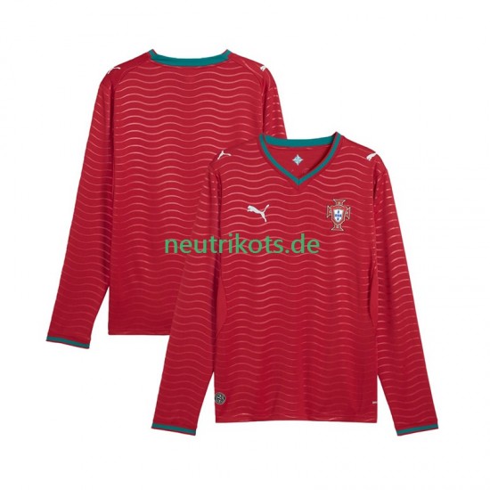 Fußballtrikot Portugal Herren Heim World Cup 2026 Langarm