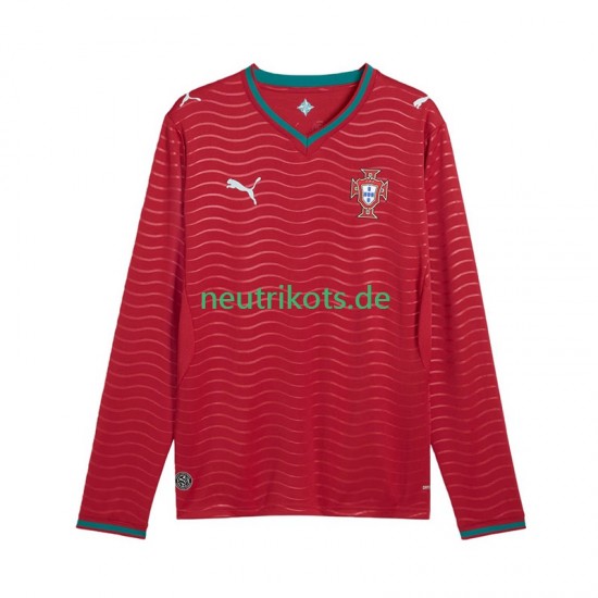 Fußballtrikot Portugal Herren Heim World Cup 2026 Langarm