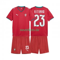 Fußballtrikot Portugal Vitinha 23 Kinder Heim World Cup 2026 Kurzarm