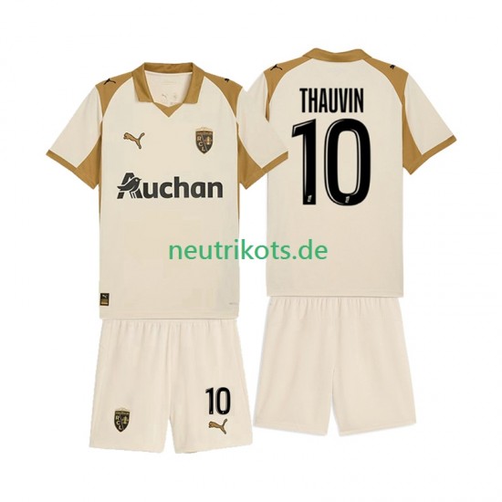 Fußballtrikot RC Lens Florian Thauvin 10 Kinder Ausweich 2025-2026 Kurzarm