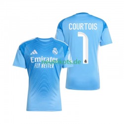 Fußballtrikot Real Madrid Thibaut Courtois 1 Torwart Herren Heim 2025-2026 Kurzarm