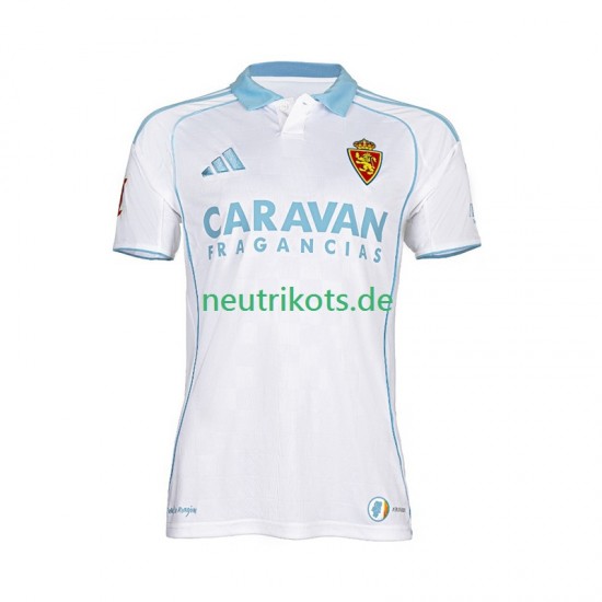 Fußballtrikot Real Zaragoza Herren Heim 2025-2026 Kurzarm