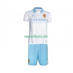 Fußballtrikot Real Zaragoza Kinder Heim 2025-2026 Kurzarm