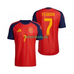Fußballtrikot Spanien Ferran Torres 7 Herren Heim World Cup 2026 Kurzarm