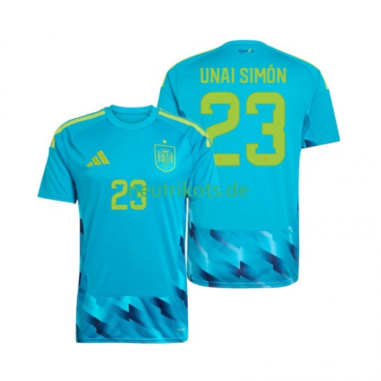 Fußballtrikot Spanien Unai Simon 23 Torwart Herren Heim World Cup 2026 Kurzarm