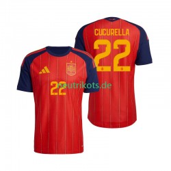 Fußballtrikot Spanien Marc Cucurella 22 Herren Heim World Cup 2026 Kurzarm