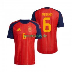Fußballtrikot Spanien Mikel Merino 6 Herren Heim World Cup 2026 Kurzarm