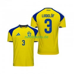 Fußballtrikot Schweden Victor Lindelof 3 Herren Heim 2026 Kurzarm