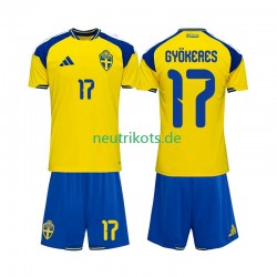 Fußballtrikot Schweden Viktor Gyokeres 17 Kinder Heim 2026 Kurzarm