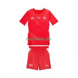 Fußballtrikot Schweiz Kinder Heim World Cup 2026 Kurzarm