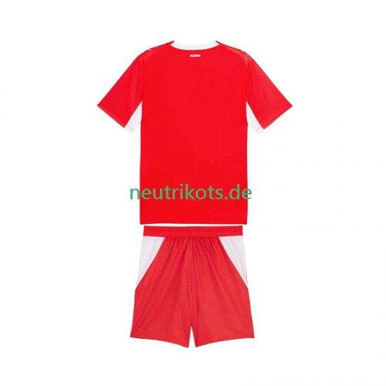 Fußballtrikot Schweiz Kinder Heim World Cup 2026 Kurzarm