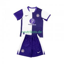 Fußballtrikot Toulouse Kinder Heim 2025-2026 Kurzarm
